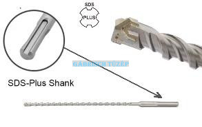 Betonfúrószár SDS-Plus befogással, 4 élű heggyel, 9x260mm - GRAPHITE