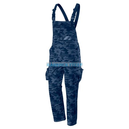 Férfi kertésznadrág, Camo Navy line NEO kék-terepmintás M